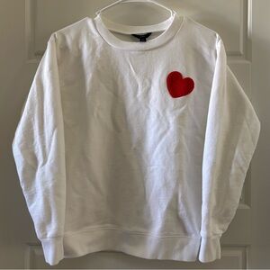 J. Crew Women’s Sweatshirt with Red Heart